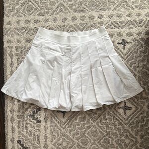 Outdoor Voices White Pleated Tennis Skort
